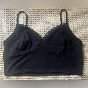 Plain Black Crop Top
